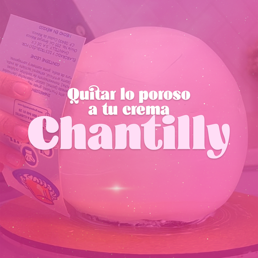¿Cómo quitar lo poroso a la crema Chantilly?